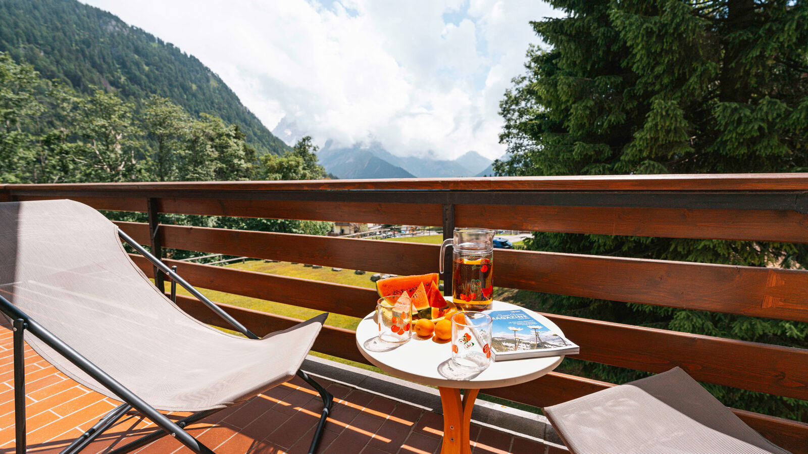 Il balcone con vista